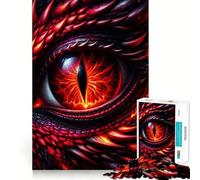 Red Dragon Eye Jigsaw Puzzle for Adults 1000 Pieces Mind Puzzle Calm Pastime Image Assembly Lovely Present (38x52cm)