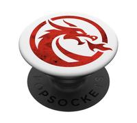 Red Dragon Flame PopSockets Adhesive PopGrip