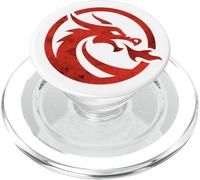 Red Dragon Flame PopSockets PopGrip for MagSafe