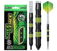 Red Dragon Freestyle 2.0 Darts | 90% Tungsten | Red Dragon Steel Tip Darts 24g | Red Dragon Darts