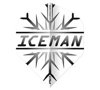 RED DRAGON Gerwyn Price Hardcore Iceman Black Extra Thick Dart Flights - 3 sets per pack (9 dart flights in total)