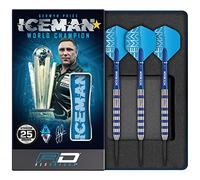 RED DRAGON Gerwyn Price Iceman Challenger Professional Tungsten Darts Set with Flights and Stems