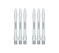 RED DRAGON Gerwyn Price Iceman Logo Plain Aluminium Medium Dart Stems (Shafts) - 3 sets per pack (9 stems in total)