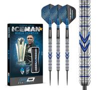 RED DRAGON Gerwyn Price Iceman Midnight Edition Premium Tungsten Darts Set with Flights and Stems