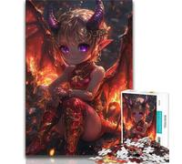 Red Dragon Girl Jigsaws 1000 Pieces for Teenagers,Staycation Kill Time Every Piece Is Unique - Challenging Family Fun Game (38x26cm)