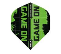 RED DRAGON Green Game On Design Hardcore Dart Flights - 4 Sets Per Pack