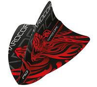 Red Dragon Hardcore Freestyle Players Dart Flights - 3 Sets Per Pack (9 Dart Flights in Total)