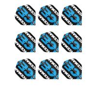 RED DRAGON Hardcore Gerwyn Price Iceman - Black & Blue Logo Flights (3 sets per pack)