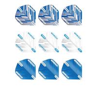 RED DRAGON Hardcore Gerwyn Price Iceman Ionic Dart Flight Selection Pack - 3 sets Per Pack (9 Dart Flights in total)