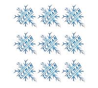 RED DRAGON Hardcore Gerwyn Price Snowflake Freestyle Dart Flights- 3 Sets Per Pack (9 Dart Flights in total)