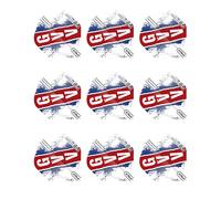 RED DRAGON Hardcore Gian Van Veen Red, White and Blue Standard Dart Flights - 3 Sets Per Pack (9 Dart Flights in total)