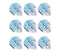 RED DRAGON Hardcore Ionic Gerwyn Price Blue & White Burst Dart Flights - 3 Sets Per Pack (9 Dart Flights in total)