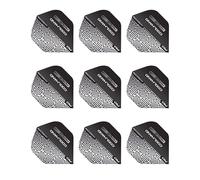 RED DRAGON Hardcore Luke Humphries Cool Hand Grey and White Dart Flights - 3 Sets Per Pack (9 Dart Flights in total)