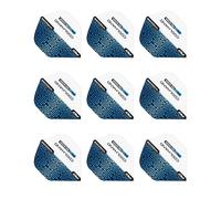 RED DRAGON Hardcore Premium Luke Humphries Blue and White Standard Dart Flights - 3 Sets Per Pack (9 Dart Flights in total)