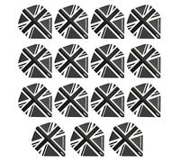RED DRAGON Hardcore XT Black Union Jack Extra Thick Standard Dart Flights - 5 sets Per Pack (15 Dart Flights in total)