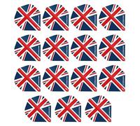 RED DRAGON Hardcore XT Union Jack Extra Thick Standard Dart Flights - 5 sets Per Pack (15 Dart Flights in total)