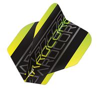 RED DRAGON Hardcore XT Yellow Triple Dart Flights - 4 Sets Per Pack (12 Flights in Total)