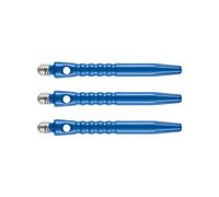 RED DRAGON Hip-Grip Aluminium Medium Blue Dart Stems (Shafts) - 2 sets per pack (6 Stems in total)