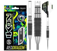 RED DRAGON Ikon 1.2 22 Gram Professional Tungsten Steeltip Darts Set with Flights and Stems