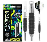 Red Dragon Ikon 1.3 Darts | Brooklyn Grey Atomised Grip | Red Dragon Tungsten Steel Tip Darts 25g | Red Dragon Darts