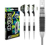RED DRAGON Ikon Signature Series Professional Tungsten Steeltip Darts Set with Flights and Stems