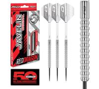 RED DRAGON Javelin Original 24g Tungsten Darts Set with Dart Flights and Dart Shafts (Stems)