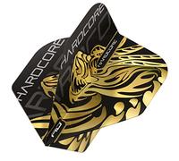 RED DRAGON Jonny Clayton Ferret Hardcore Gold Dragon Dart Flights - 3 Sets Per Pack (9 Flights in Total)