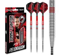 RED DRAGON - Jonny Clayton Original 2.0 | 23g | Professional Steel Tip 90% Tungsten Darts Set - Includes Dart Flights & Stems | Professional Player Edition
