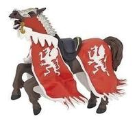 Red Dragon King Horse Figurine