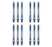 RED DRAGON Laser Etched Aluminium Medium Blue Dart Stems - 4 Sets per pack (12 sets in total)