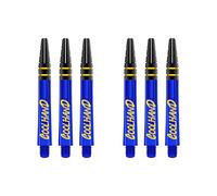 RED DRAGON Luke Humphries Blue Nitrotech Intermediate Dart Stems (Shafts) - 2 sets per pack (6 Stems in total)