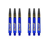 RED DRAGON Luke Humphries Blue Nitrotech Medium Dart Stems (Shafts) - 2 sets per pack (6 Stems in total)