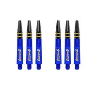 RED DRAGON Luke Humphries Blue Nitrotech Short Dart Stems (Shafts) - 2 sets per pack (6 Stems in total)