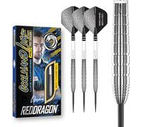 RED DRAGON Luke Humphries TX Series Premium Tungsten Darts Set with Flights and Stems (TX 1, 24g)