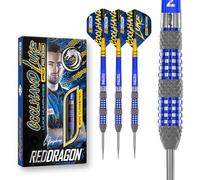 RED DRAGON Luke Humphries TX Series Premium Tungsten Darts Set with Flights and Stems (TX2, 22g)