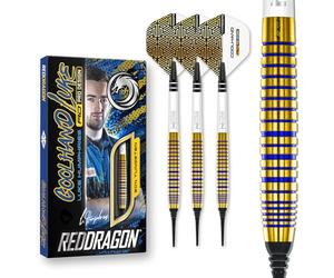 RED DRAGON Luke Humphries TX3 Gold SE 20 Gram Premium Tungsten Softip Darts Set with Flights and Stems
