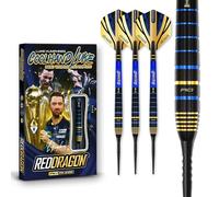 RED DRAGON Luke Humphries TX4 Avenger World Champion Edition Premium Tungsten 22G Steeltip Darts Set with Flights and Shafts (Stems)