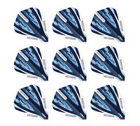 RED DRAGON Luke Humphries World Champion Blue and White V-Standard Dart Flights 3 Sets Per Pack (9 Dart Flights in total)