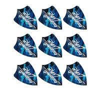 RED DRAGON Luke Humphries World Champion Blue Freestyle Dart Flights 3 Sets Per Pack (9 Dart Flights in total)