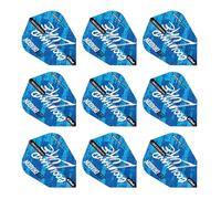 RED DRAGON Luke Humphries World Champion Blue V-Standard Dart Flights 3 Sets Per Pack (9 Dart Flights in total)