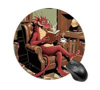 Red Dragon Mouse Pad Non-Slip Rubber Base Mouse Mat Smooth Surface Stitched Edges Mousepad Aesthetic Durable Compatible with All Mice for Office & Gaming, Desk Accessory