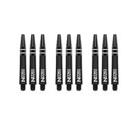 RED DRAGON Nitrotech Short Stems - Solid Black - 3 sets per pack (9 Stems in total)