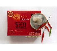Red Dragon Peeled and Deveined 41-50/lb Block Raw Prawns 900g