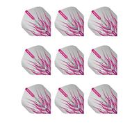 RED DRAGON Peter Wright Snakebite Hardcore Mohawk Pink Dart Flights - 3 Sets Per Pack (9 Flights in Total)
