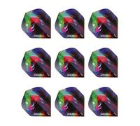 RED DRAGON Peter Wright Snakebite Holographic Dart Flights - 3 sets per pack (9 flights in total)