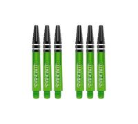 RED DRAGON Peter Wright Snakebite Nitrotech Intermediate Green Stems - 2 sets per pack (6 stems in total)