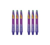 RED DRAGON Peter Wright Snakebite Nitrotech Intermediate Purple Ionic Dart Stems - 2 sets per pack (6 stems in total)