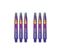 RED DRAGON Peter Wright Snakebite Nitrotech Short Purple Ionic Dart Stems - 2 sets per pack (6 stems in total)