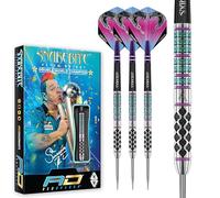 RED DRAGON Peter Wright Snakebite Supa-Venom 21 Gram Premium Tungsten Darts Set with Flights and Stems
