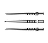 RED DRAGON Raptor GT Silver - Black Ringed Specialist Dart Points - 1 Set Per Pack